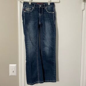 Seven7 Dark Blue Boot Cut Jeans